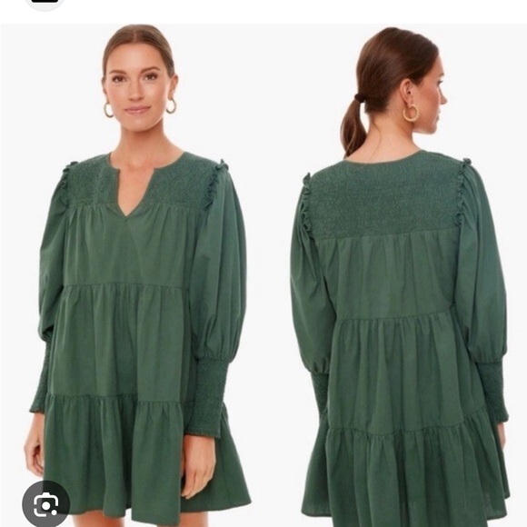Tuckernuck Dresses & Skirts - Tuckernuck Deep Green Long Sleeve Dress